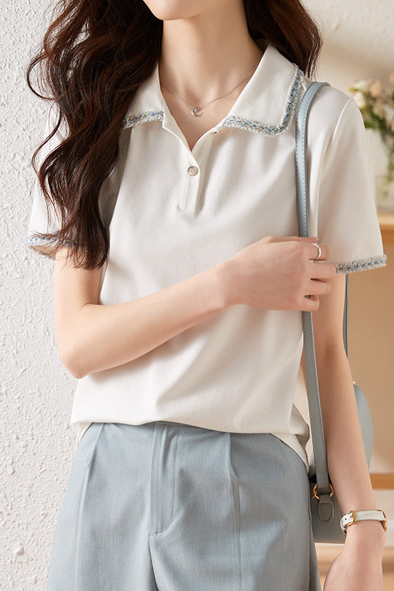 French Elegant Polo Shirt - liwisi