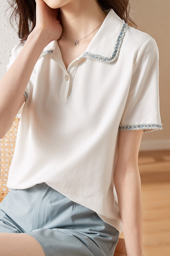 French Elegant Polo Shirt - liwisi
