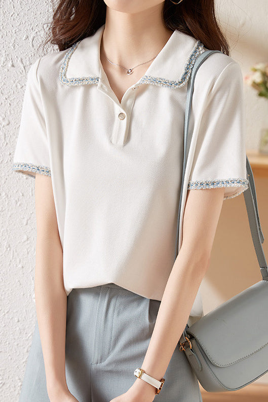 French Elegant Polo Shirt - liwisi