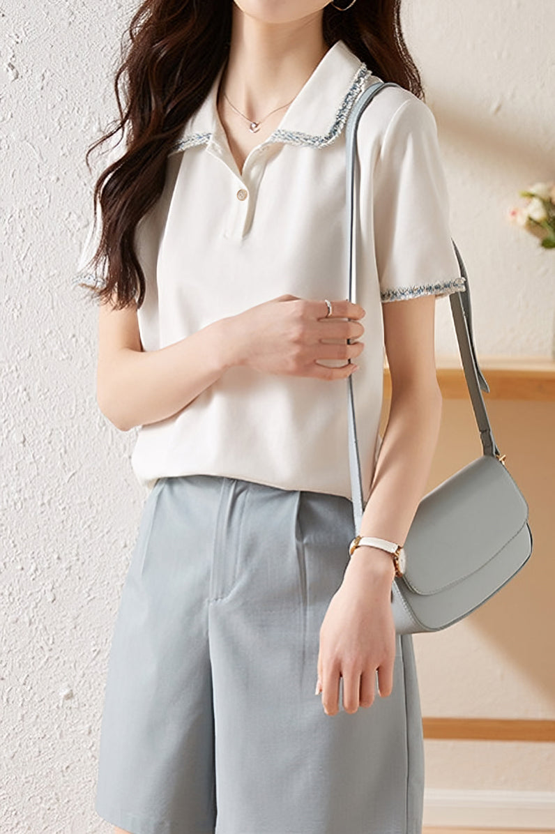 French Elegant Polo Shirt - liwisi