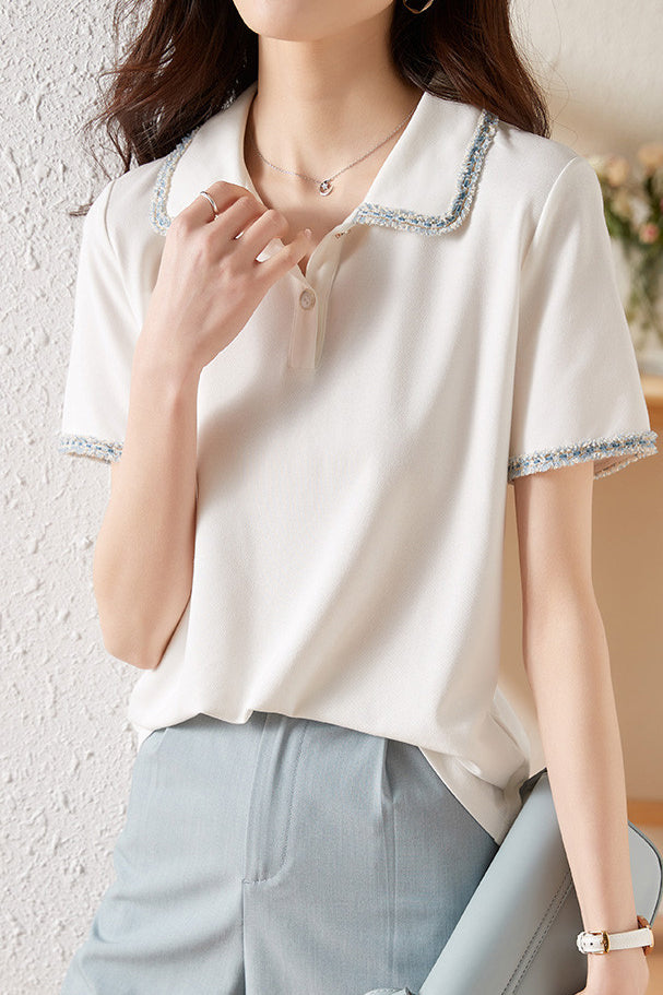 French Elegant Polo Shirt - liwisi