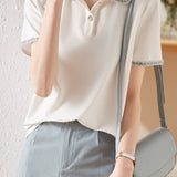 French Elegant Polo Shirt - liwisi