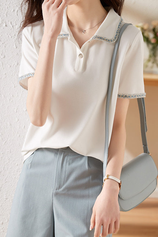 French Elegant Polo Shirt - liwisi