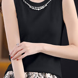 French Round Neck Knit Vest - liwisi