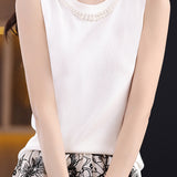 French Round Neck Knit Vest - liwisi
