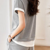 Casual Faux Two-Piece Set - liwisi