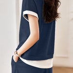 Casual Faux Two-Piece Set - liwisi