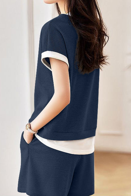 Casual Faux Two-Piece Set - liwisi