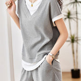 Casual Faux Two-Piece Set - liwisi