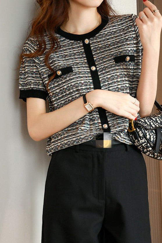 Fashionable Elegant Knit Sweater - liwisi