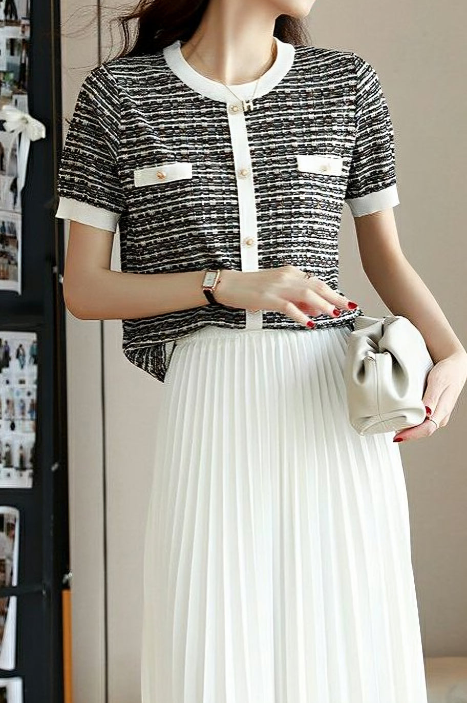 Fashionable Elegant Knit Sweater - liwisi