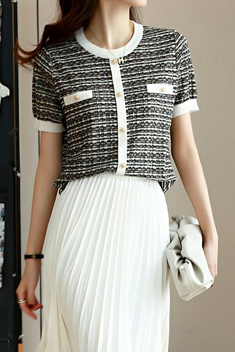 Fashionable Elegant Knit Sweater - liwisi