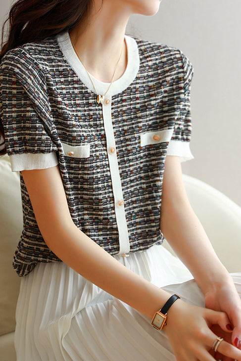 Fashionable Elegant Knit Sweater - liwisi