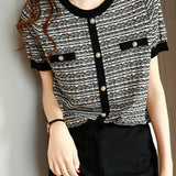 Fashionable Elegant Knit Sweater - liwisi