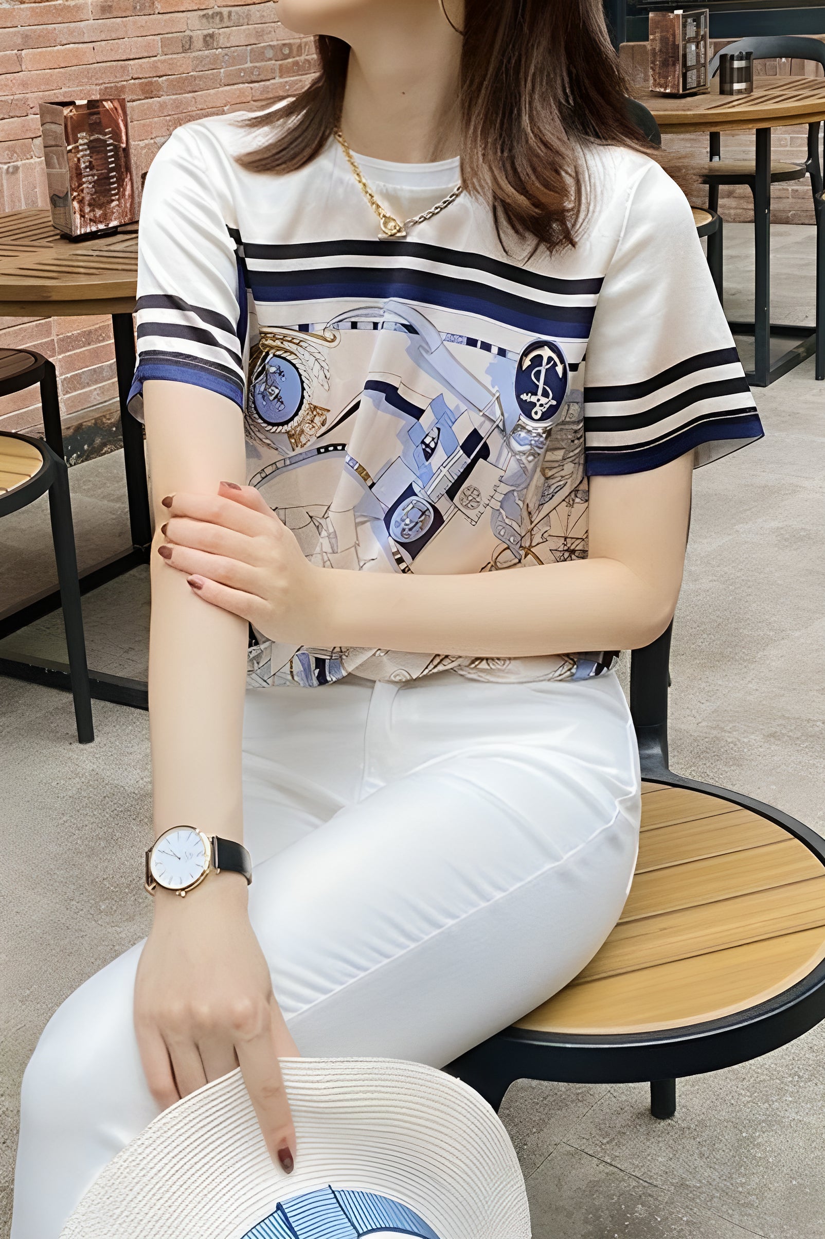 Trendy Print T-Shirt - liwisi