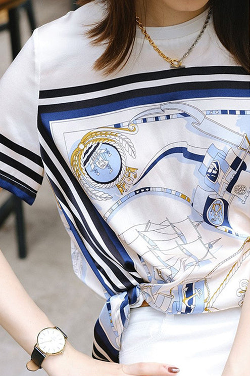 Trendy Print T-Shirt - liwisi