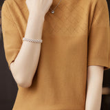 Knit Short Sleeve Top - liwisi
