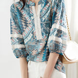 Lightweight Lace Trim Shirt - liwisi