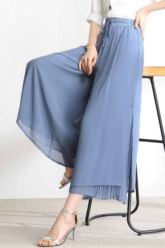 Casual Pleated Pants - liwisi