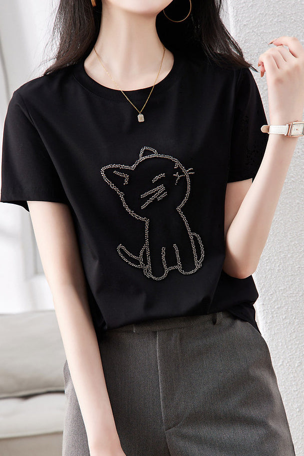 Cute Cat T-Shirt - liwisi