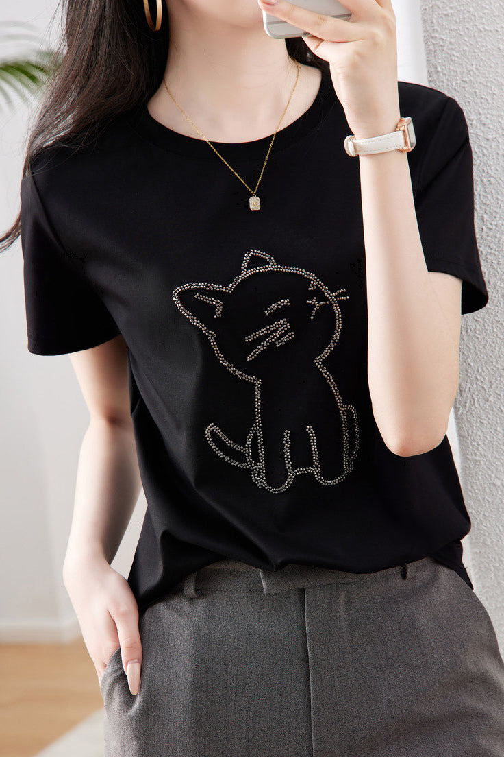 Cute Cat T-Shirt - liwisi