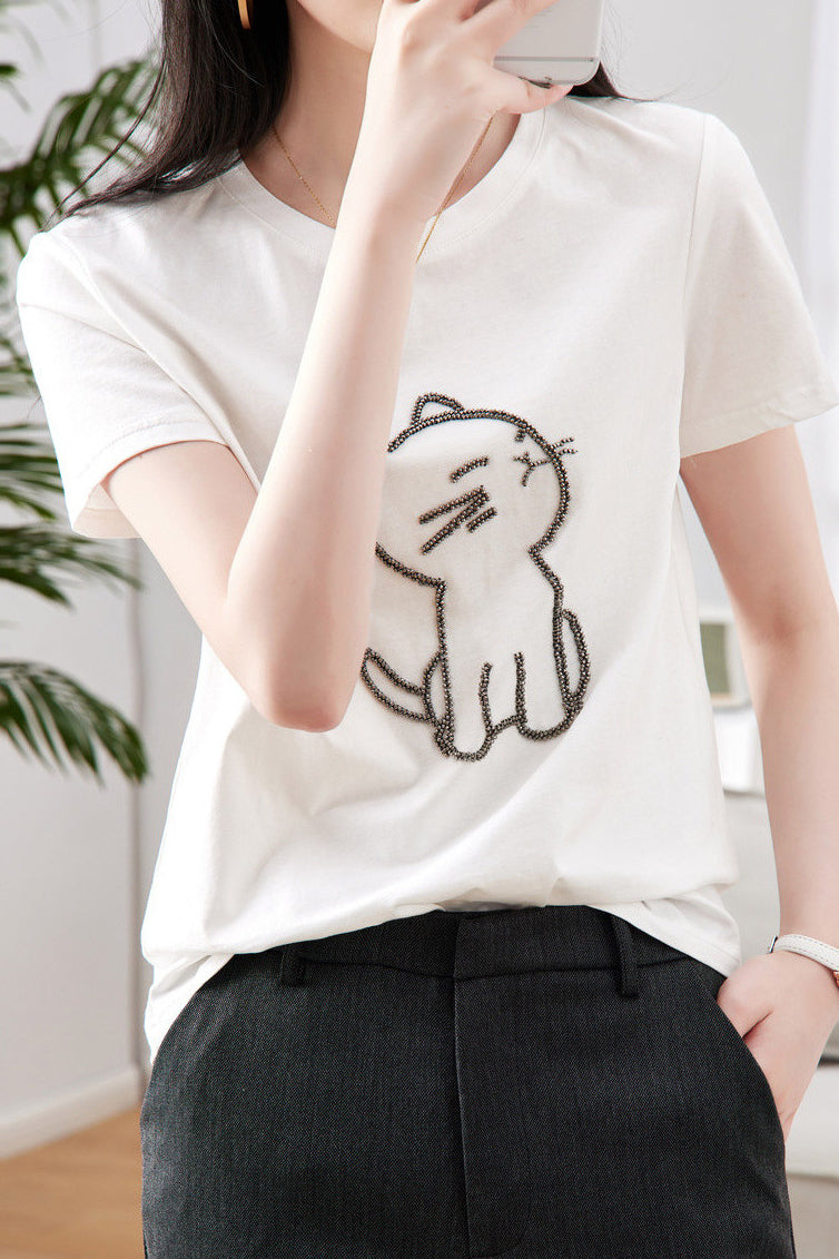 Cute Cat T-Shirt - liwisi