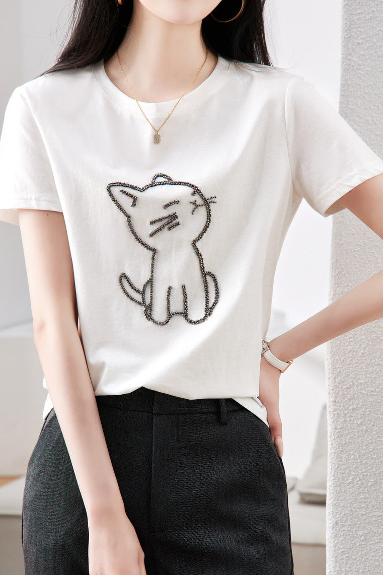 Cute Cat T-Shirt - liwisi