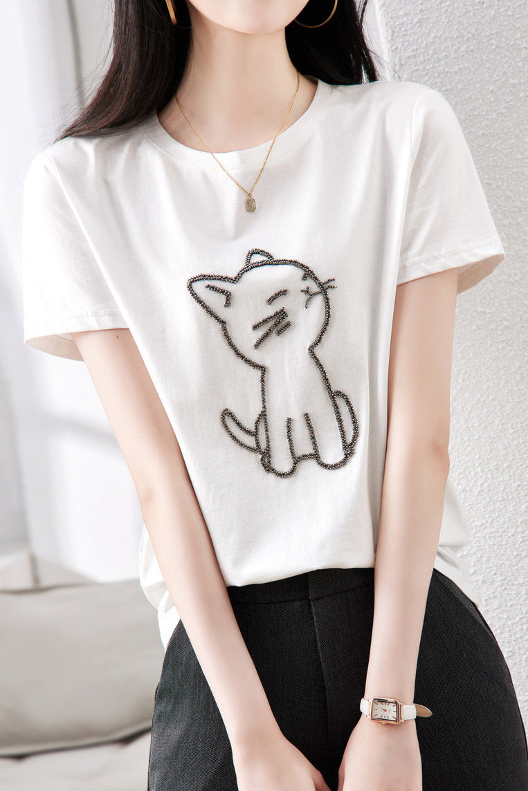 Cute Cat T-Shirt - liwisi