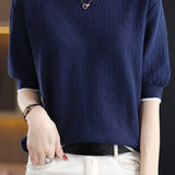 Diamond Pattern Knit Top - liwisi