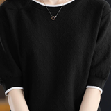 Diamond Pattern Knit Top - liwisi