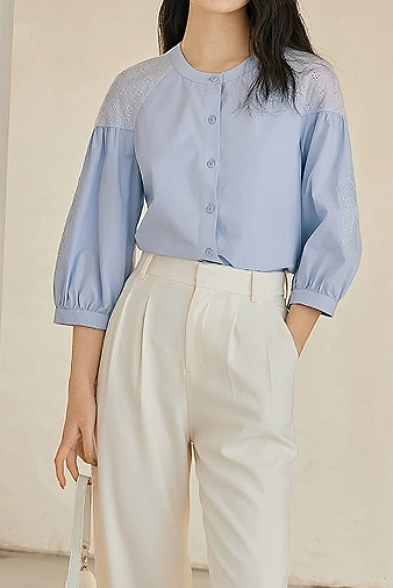 Elegant Embroidered Shirt - liwisi