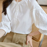 Elegant Embroidered Shirt - liwisi