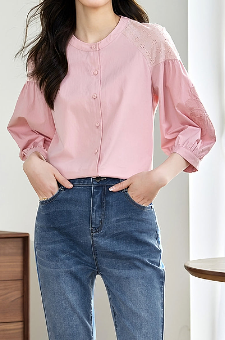 Elegant Embroidered Shirt - liwisi