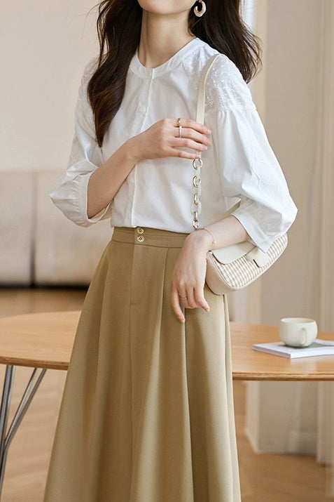 Elegant Embroidered Shirt - liwisi
