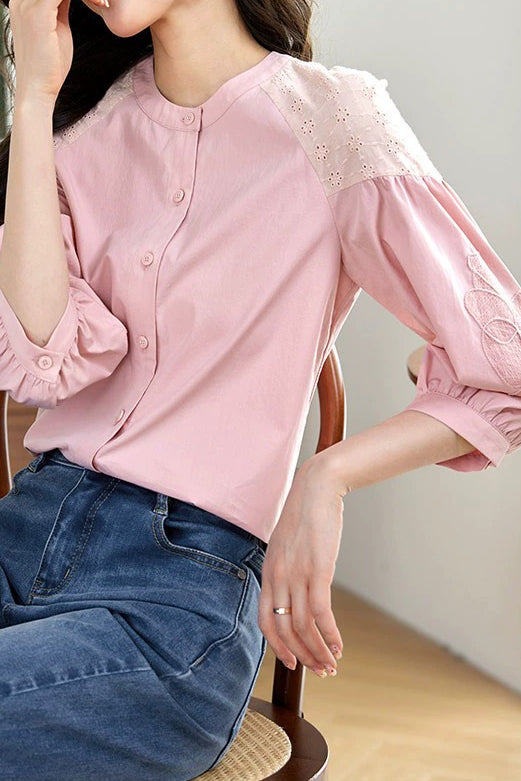 Elegant Embroidered Shirt - liwisi