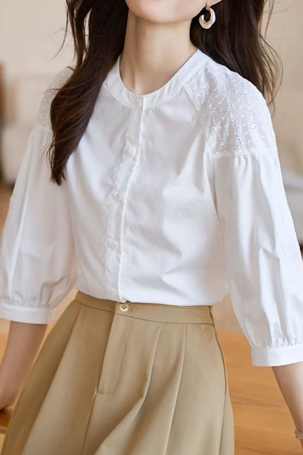 Elegant Embroidered Shirt - liwisi