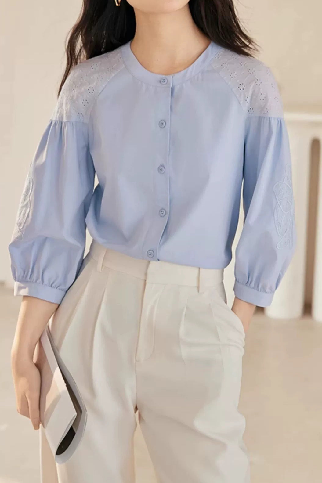 Elegant Embroidered Shirt - liwisi