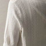 Minimalist Hollow-Out Knit Top - liwisi