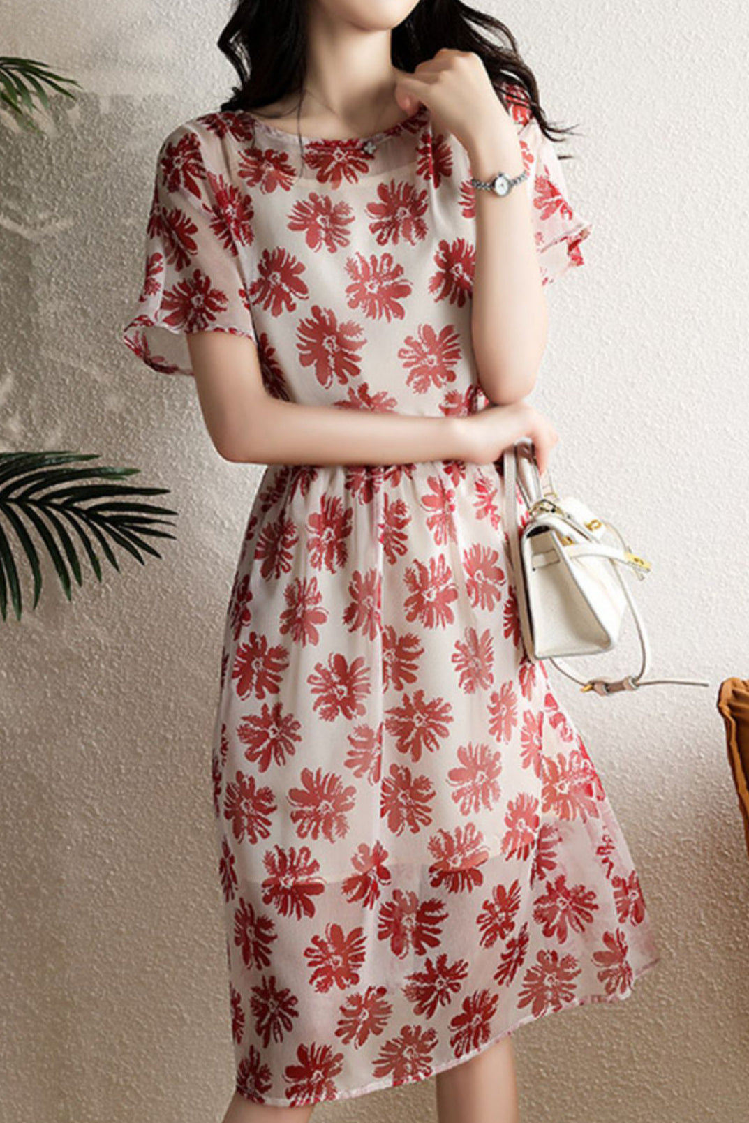 Floral Cami Dress Two-Piece Set - liwisi