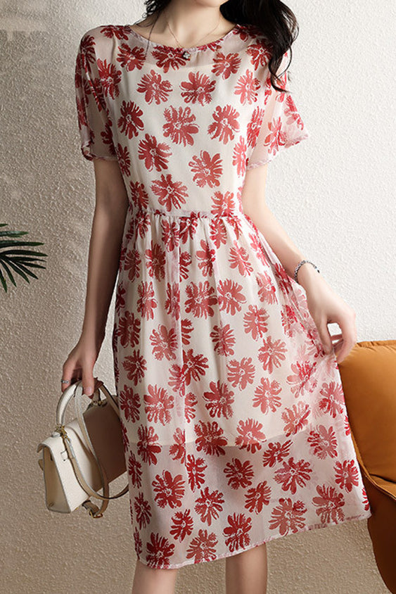 Floral Cami Dress Two-Piece Set - liwisi