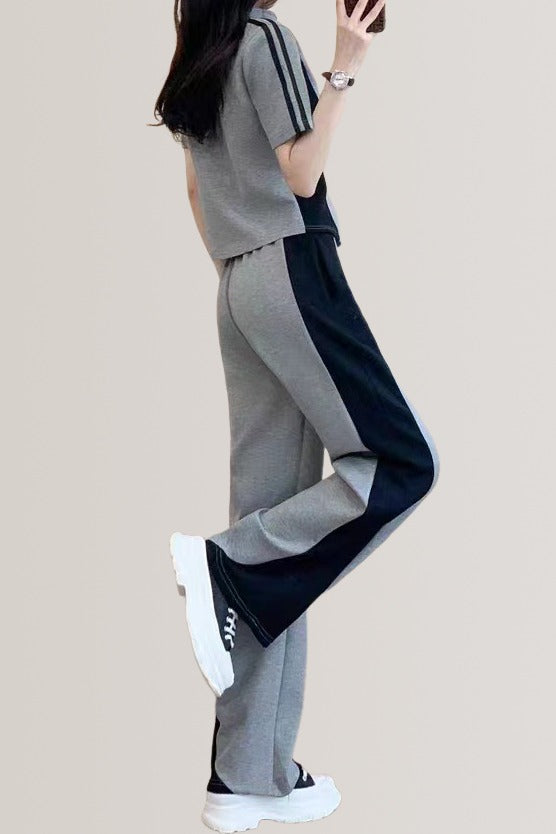 Color-block loose-fitting set - liwisi