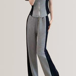 Color-block loose-fitting set - liwisi