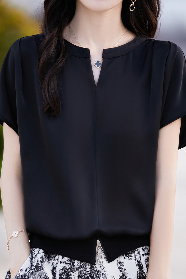 Plain versatile T-shirt - liwisi