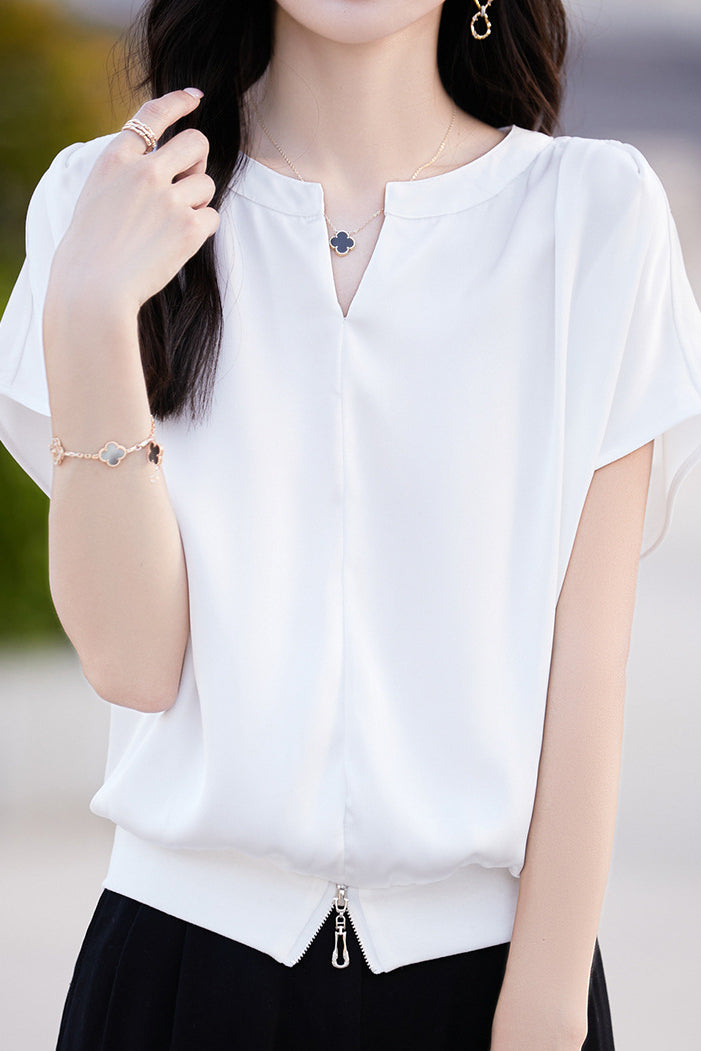 Plain versatile T-shirt - liwisi