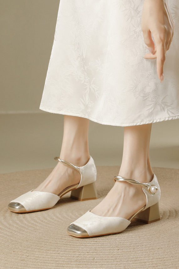 Elegant chunky-heeled high heels - liwisi