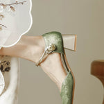 Elegant chunky-heeled high heels - liwisi