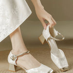 Elegant chunky-heeled high heels - liwisi