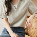 Simple striped T-shirt - liwisi