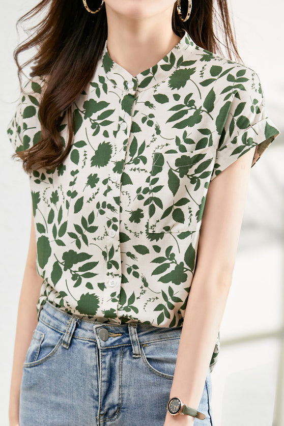 Casual floral shirt - liwisi