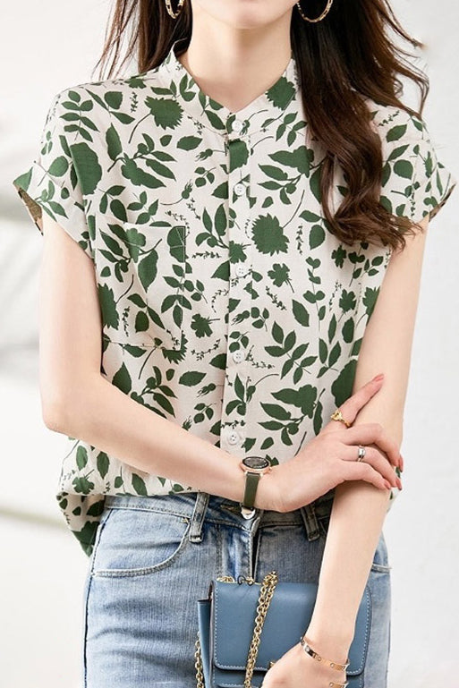 Casual floral shirt - liwisi